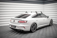 Maxton Design insertii laterale pentru bara spate Volkswagen Arteon R dupa 2020, lac negru