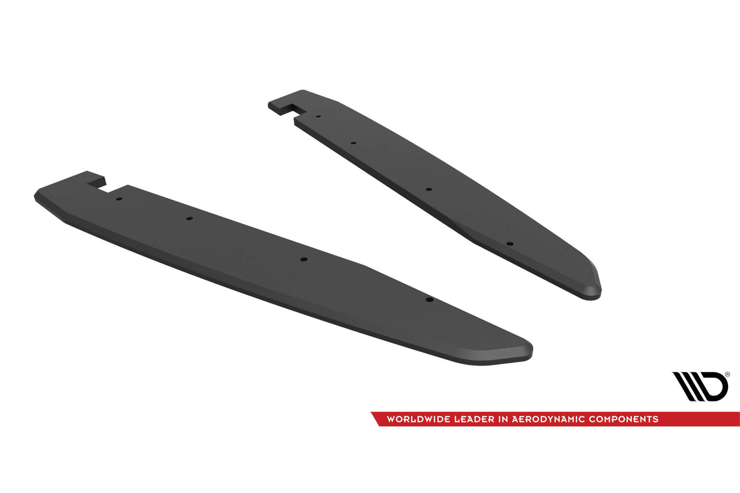 Insertii laterale Maxton Design pentru bara spate Volkswagen Arteon R dupa 2020, negru mat