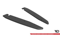 Insertii laterale Maxton Design pentru bara spate Volkswagen Arteon R dupa 2020, negru mat