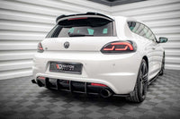 Maxton Design praguri laterale pentru bara spate Volkswagen Scirocco R 2008-2014, lac negru
