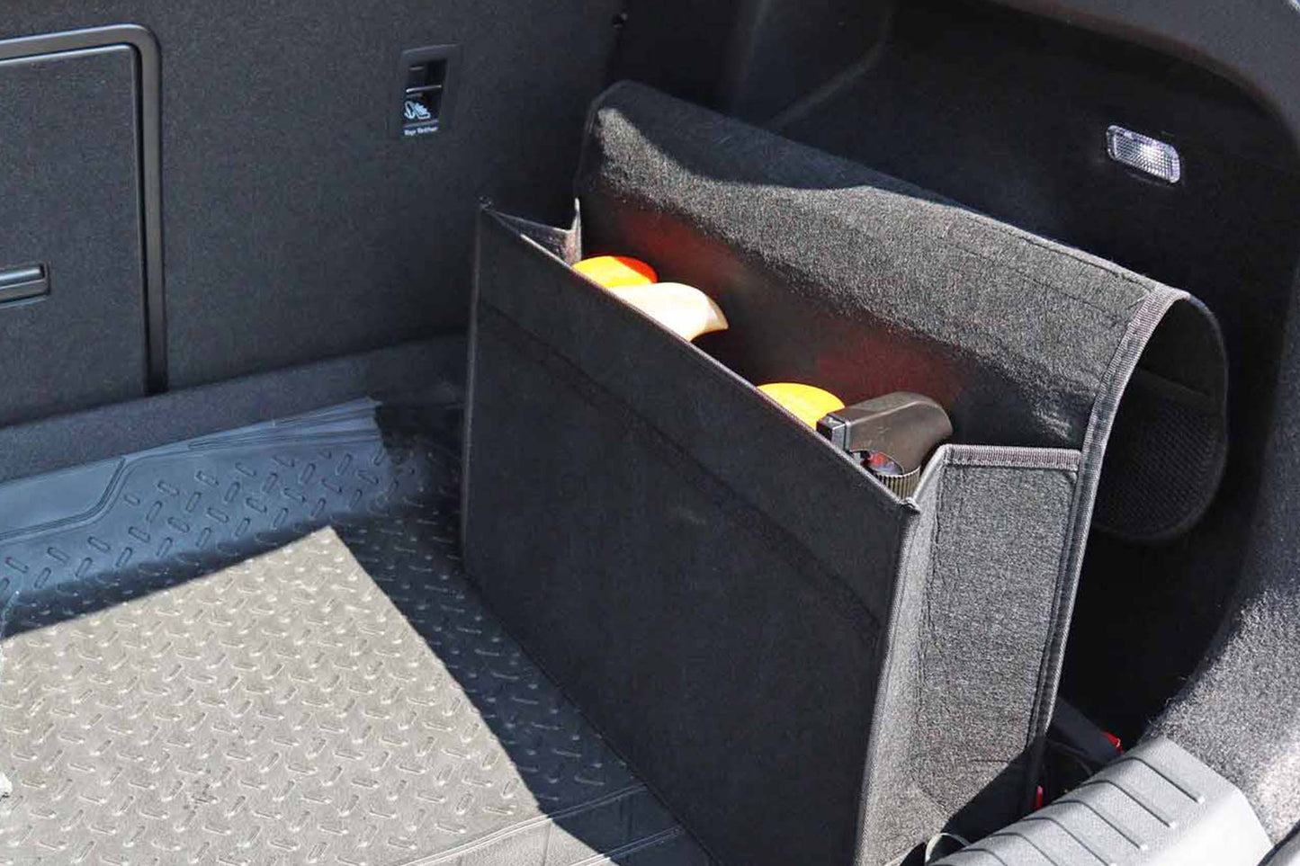 Organizator textil Amio pentru portbagaj, 48x14x32 cm, culoare grafit