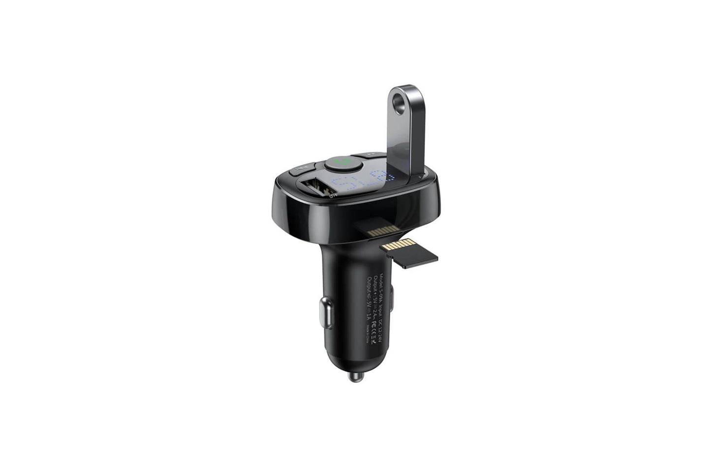 Baseus transmițător cu 2 porturi USB și 1 slot Micro SD, 17W, Bluetooth 4.2