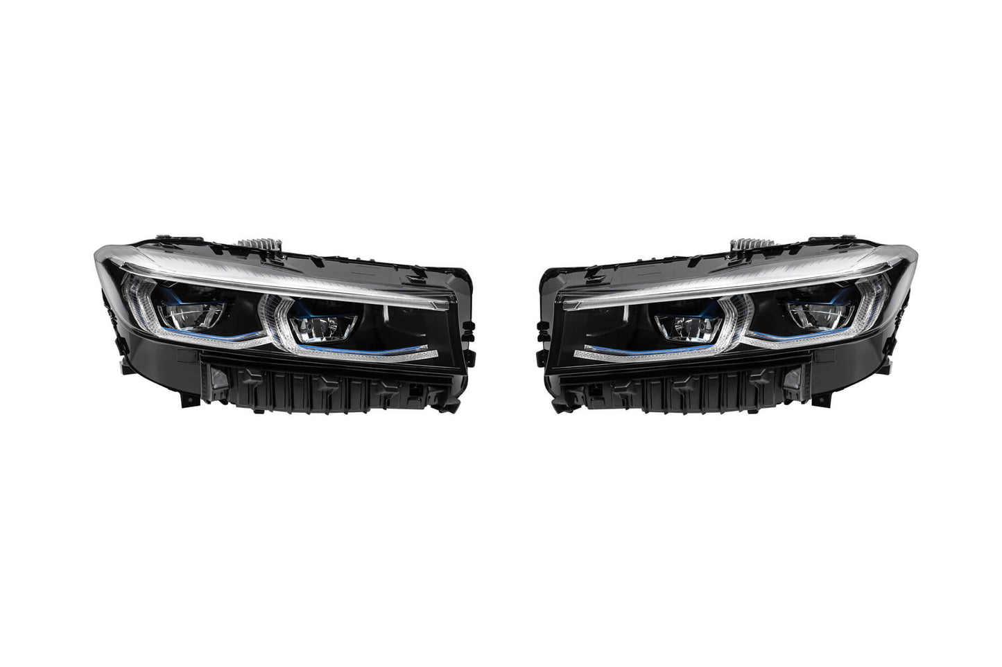 Pachet tuning Facelift compatibil cu BMW Seria 7 G12 (2016-2018) cu ampatament lung și elemente cromate
