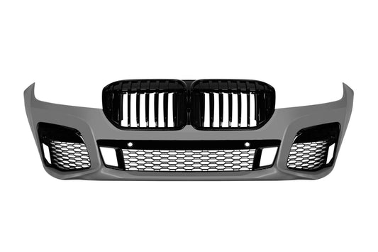 Pachet tuning LCI compatibil cu BMW Seria 7 G12 ampatament lung (2016–2018), cu elemente lac negru