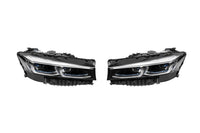 LCI tuning package compatible with BMW 7 Series G12 long wheelbase (2016-2018), with glossy black elements