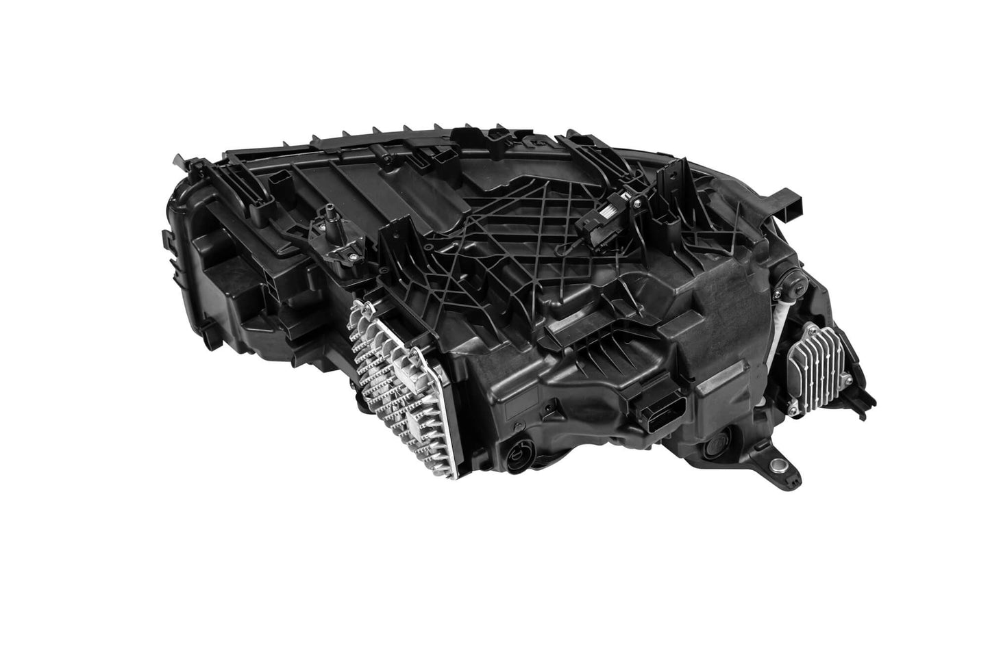 LCI tuning package compatible with BMW 7 Series G12 long wheelbase (2016-2018), with glossy black elements