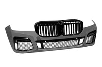 LCI tuning package compatible with BMW 7 Series G12 long wheelbase (2016-2018), with glossy black elements