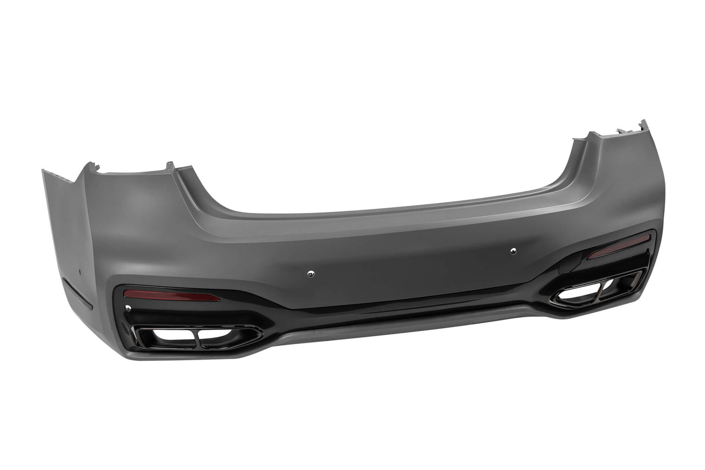 LCI tuning package compatible with BMW 7 Series G12 long wheelbase (2016-2018), with glossy black elements