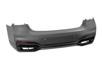LCI tuning package compatible with BMW 7 Series G12 long wheelbase (2016-2018), with glossy black elements