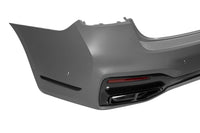 LCI tuning package compatible with BMW 7 Series G12 long wheelbase (2016-2018), with glossy black elements