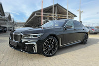 LCI tuning package compatible with BMW 7 Series G12 long wheelbase (2016-2018), with glossy black elements