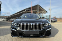 LCI tuning package compatible with BMW 7 Series G12 long wheelbase (2016-2018), with glossy black elements