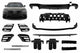 Tuning accessories compatible with Mercedes S-Class W223 (post-2020) AMG front and rear bumpers with exhaust tips