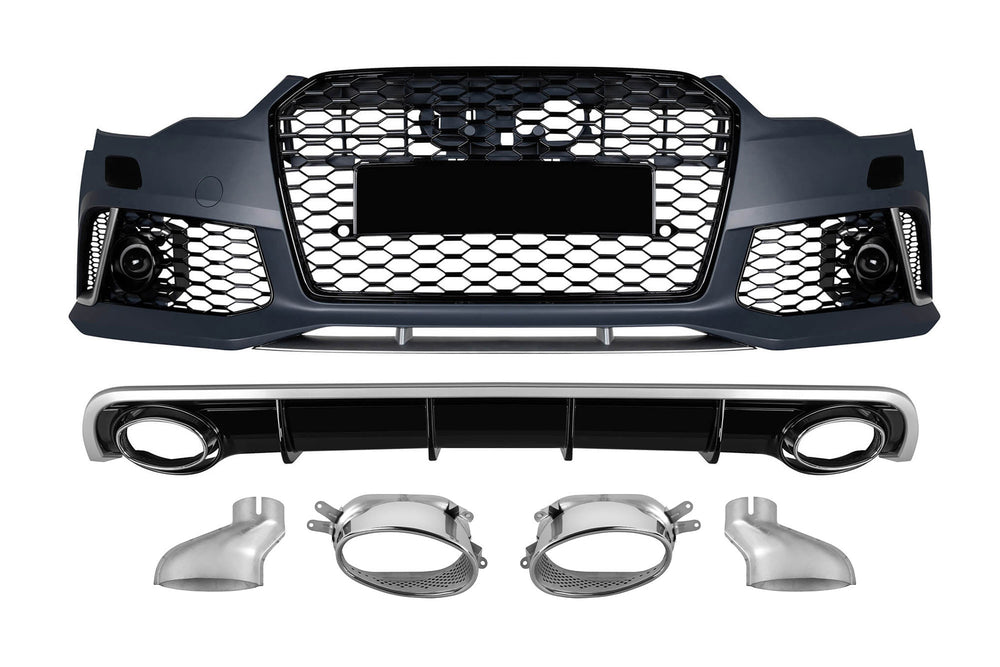 Tuning package compatible with Audi A6 C7 sedan, estate (2011–2015) for models with standard rear bumper