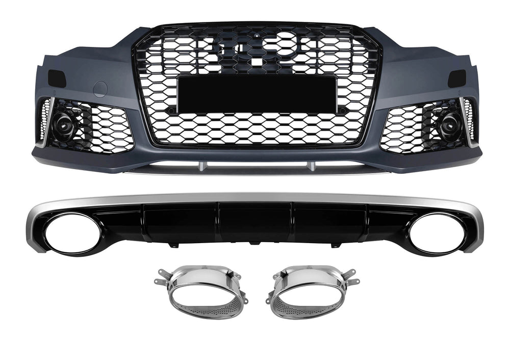 Tuning Pack compatible with Audi A6 C7 sedan, estate (2015–2018) for models with standard rear bumper