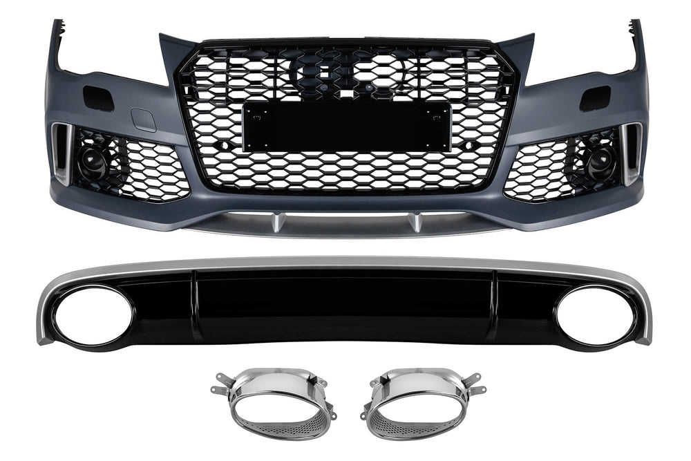 Tuning pack compatible with Audi A7 (2010–2014) for the standard rear bumper model
