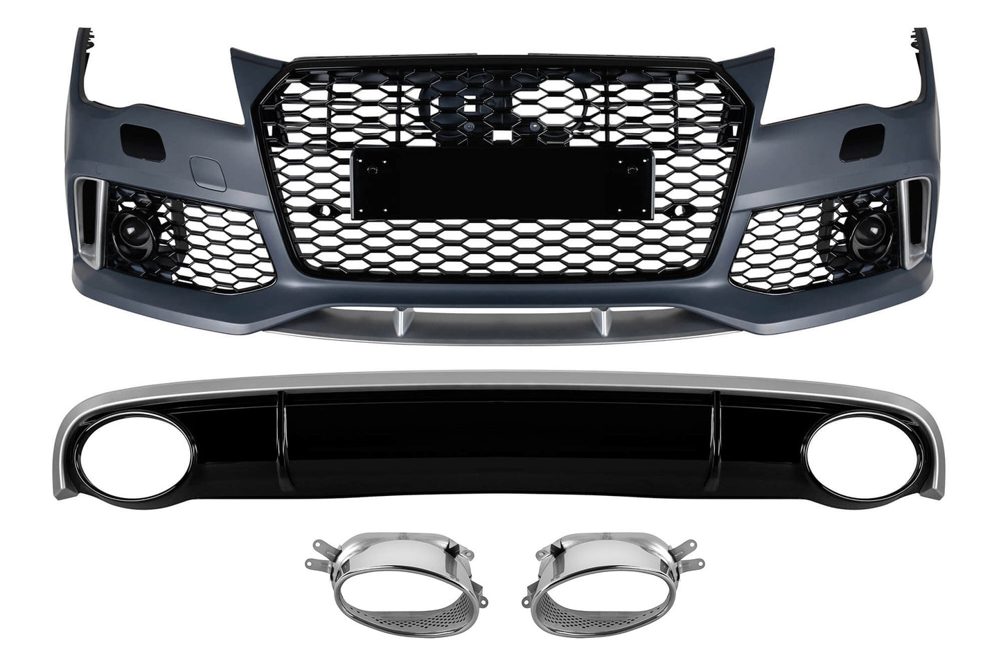 Tuning pack compatible with Audi A7 (2010–2014) for the standard rear bumper model