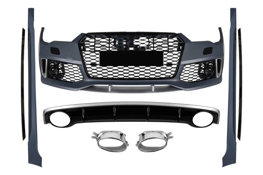 Pachet tuning compatibil cu Audi A7 (2015-2017) pentru modelul cu bară spate S-line