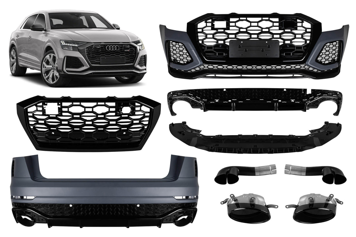 Tuning pack compatible with Audi Q8 (2018 onwards)
