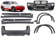 Tuning package compatible with BMW X3 F25 (2014-2017) with double diffuser, compatible with dual exhaust