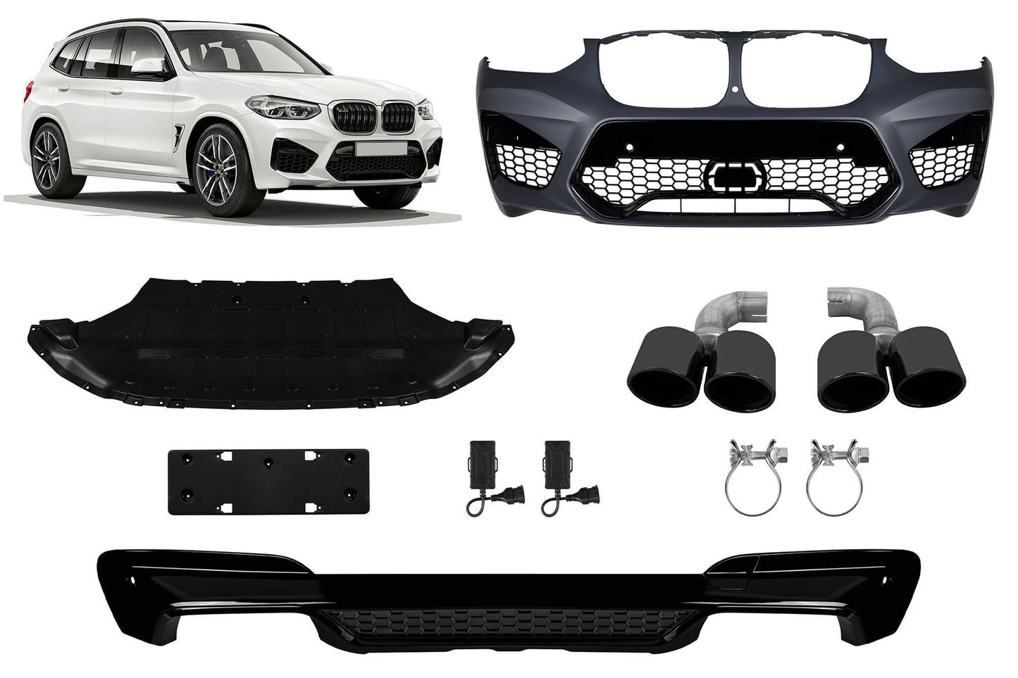 Pachet tuning compatibil cu BMW X3 G01 (2017-2021)