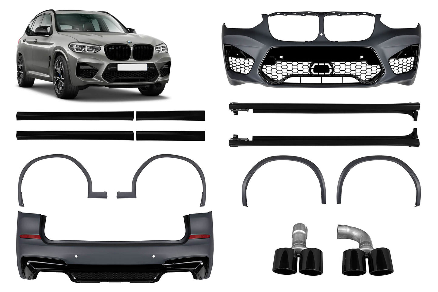 Pachet Tuning compatibil cu BMW X3 G01 (2017–2021)