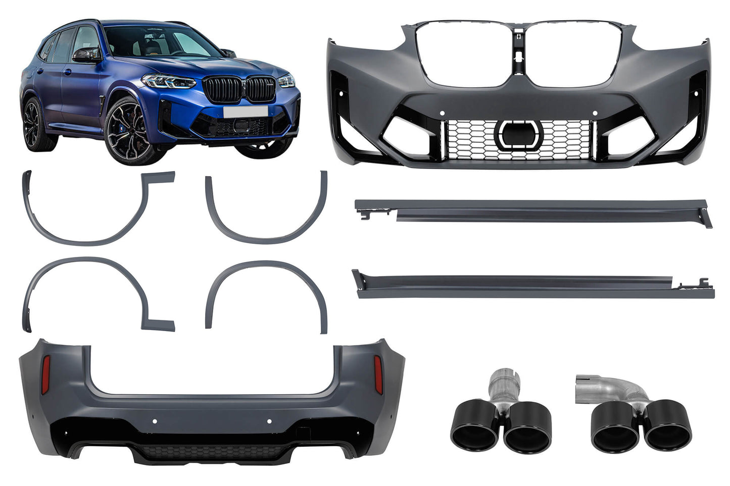 Pachet Tuning compatibil cu BMW X3 G01 (2021-2024)