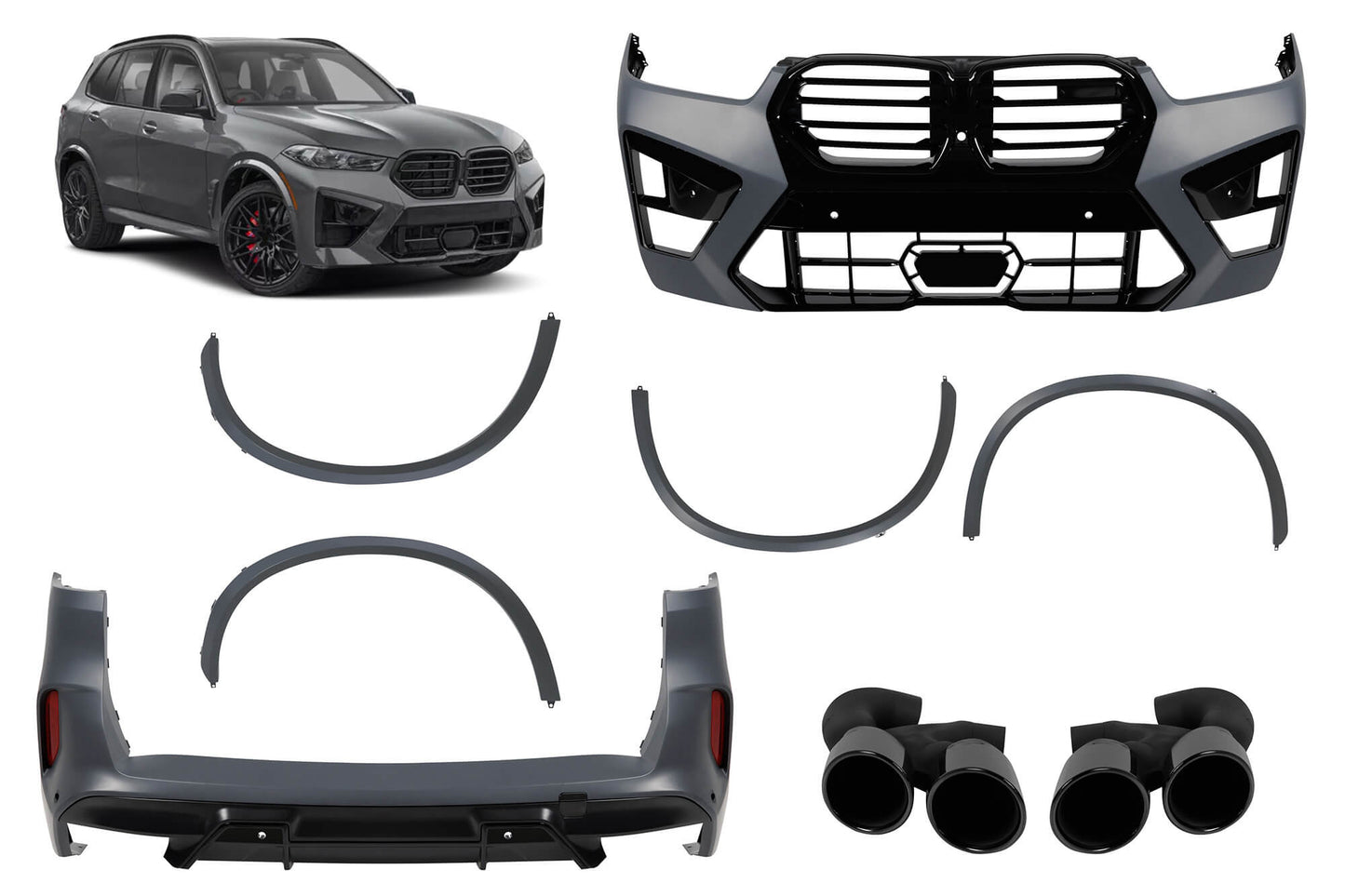 Pachet tuning compatibil cu BMW X5 G05 LCI (după 2023)