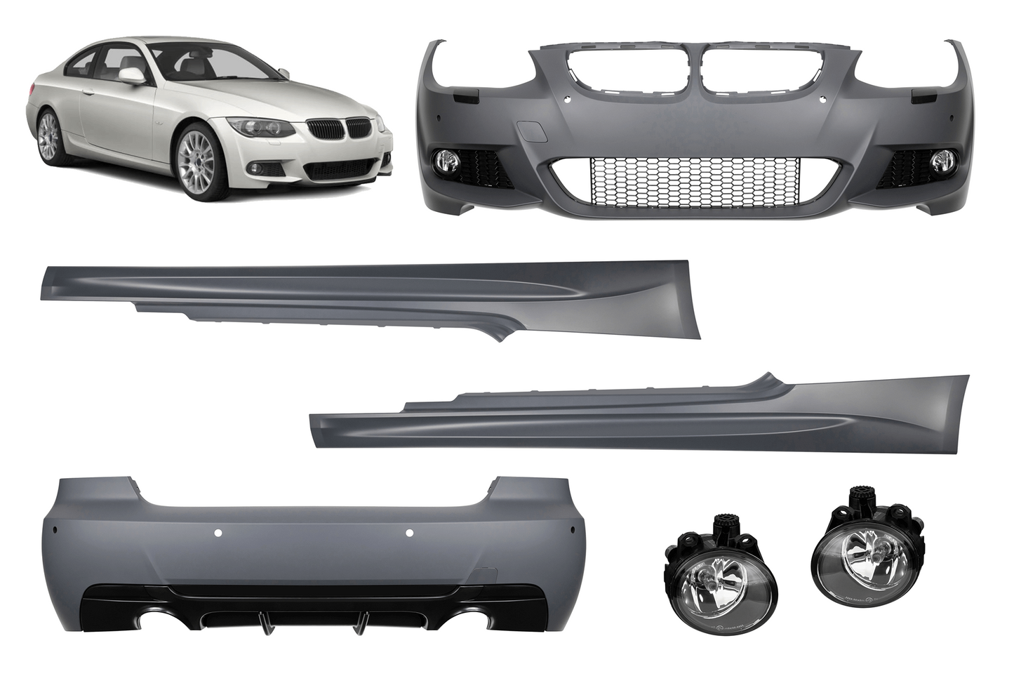 Pachet tuning compatibil cu BMW Seria 3 E92 Coupe (2010–2013)