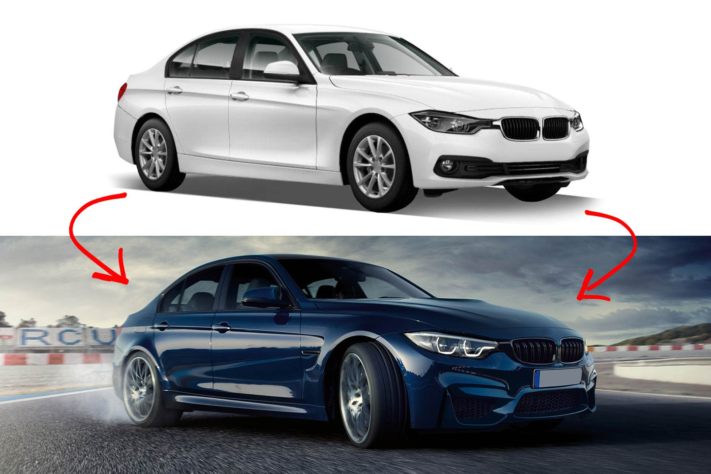 Pachet tuning compatibil cu BMW Seria 3 F30 sedan (2011-2019)