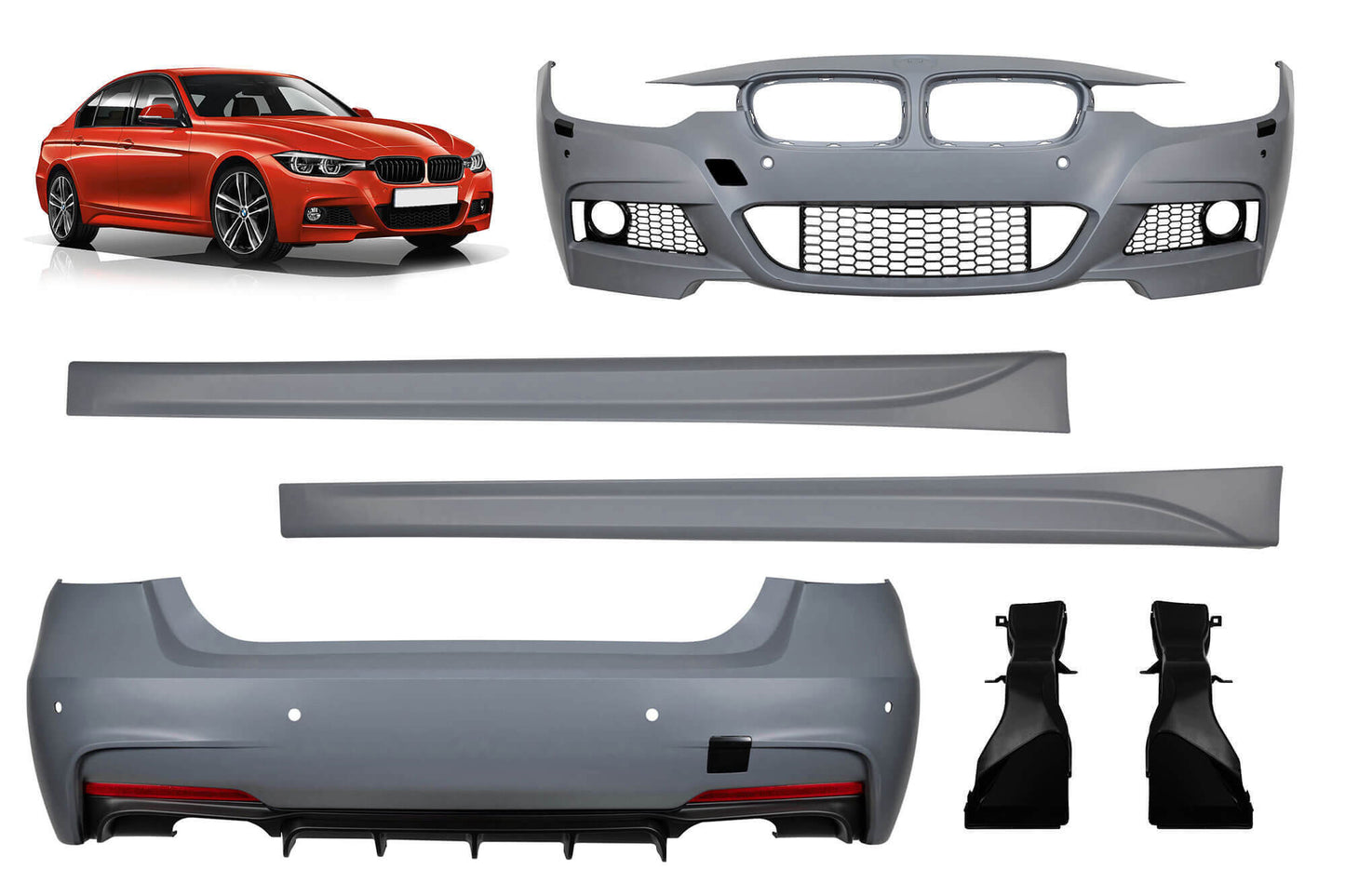 Pachet Tuning compatibil cu BMW Seria 3 F30 sedan 2011-2019
