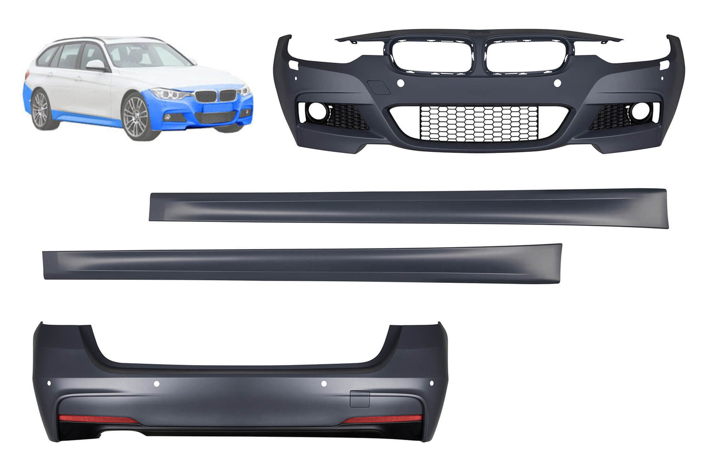 Pachet tuning compatibil cu BMW Seria 3 F31 break (2011-2019)