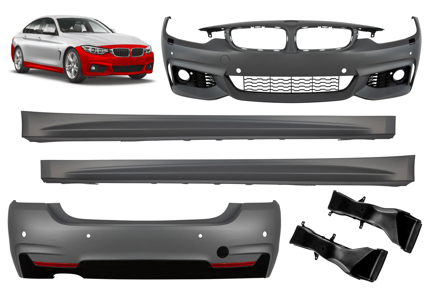 Pachet tuning compatibil cu BMW Seria 4 F36 (2013-2019)