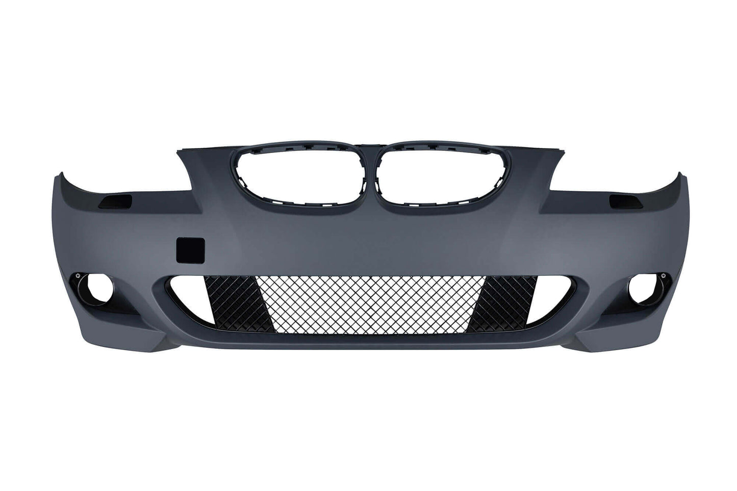 Pachet tuning compatibil cu BMW Seria 5 E60 (2003–2010) fara PDC, fara halogene, cu difuser dublu compatibil cu evacuare dubla