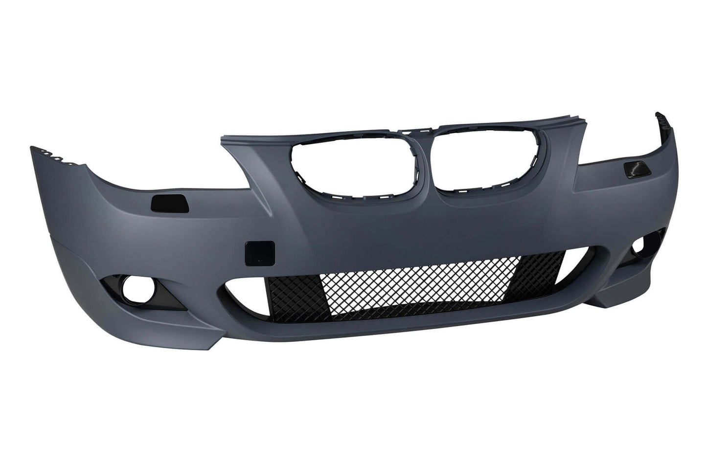Pachet tuning compatibil cu BMW Seria 5 E60 (2003–2010) fara PDC, fara halogene, cu difuser dublu compatibil cu evacuare dubla