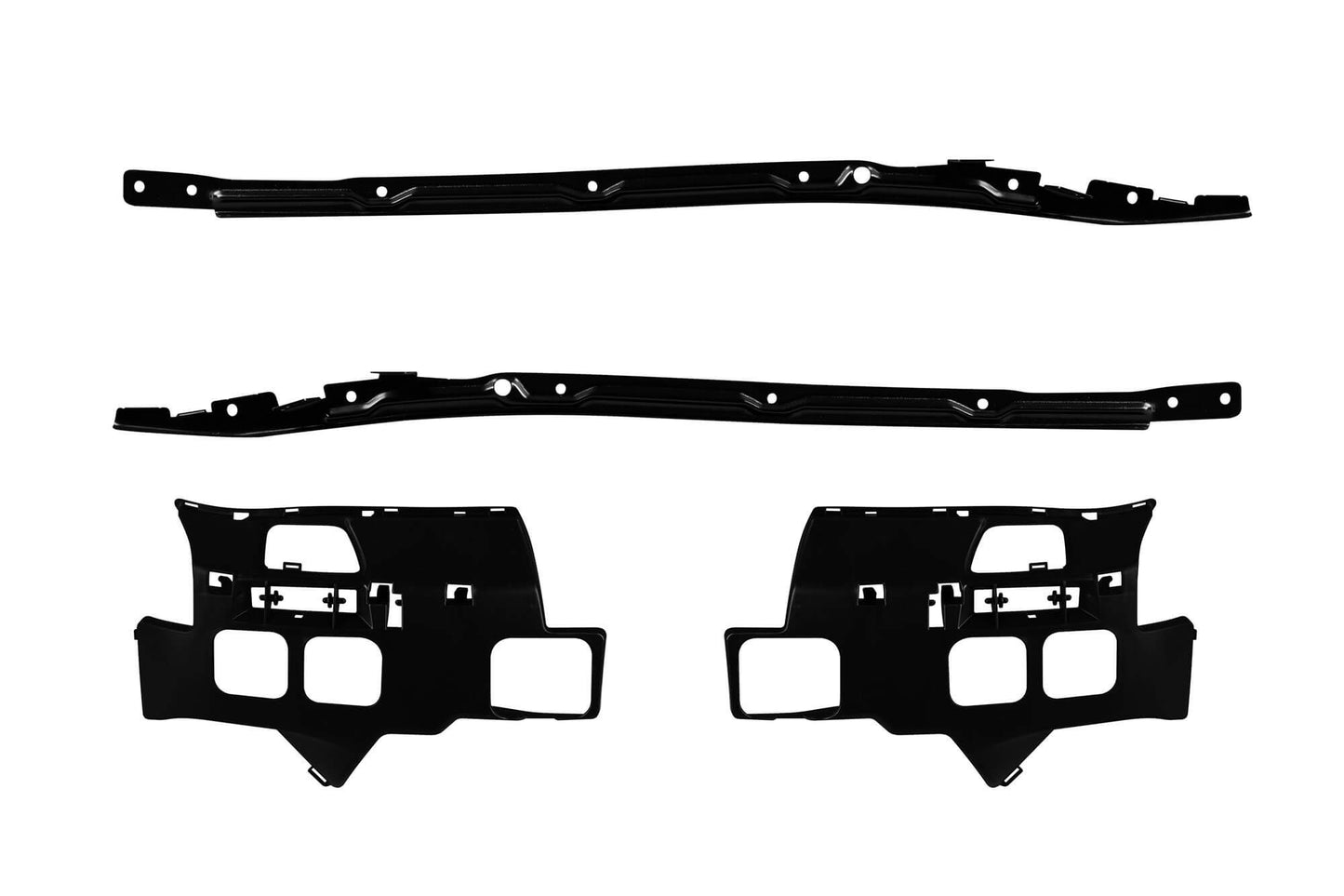 Pachet tuning compatibil cu BMW Seria 5 E60 (2003–2010) fara PDC, fara halogene, cu difuser dublu compatibil cu evacuare dubla