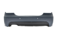 Pachet de tuning compatibil cu BMW Seria 5 E60 sedan (2007-2010), cu PDC, cu faruri cu halogen, cu difuzor unic compatibil cu evacuare dublă