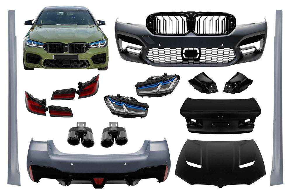Pachet tuning compatibil cu BMW Seria 5 F10 sedan (2010-2017) conversie la Seria 5 F90 M5 după 2020