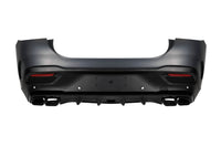 Tuning package compatible with Mercedes GLE Coupe C167 (2020-2023) with black trims, black grille, black exhaust tips and LED headlights