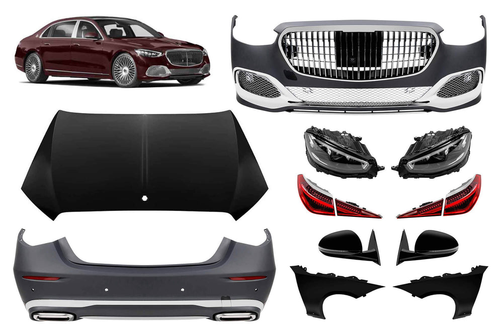 Tuning package compatible with Mercedes S-Class W221 (2005-2013) conversion to W223 after 2020