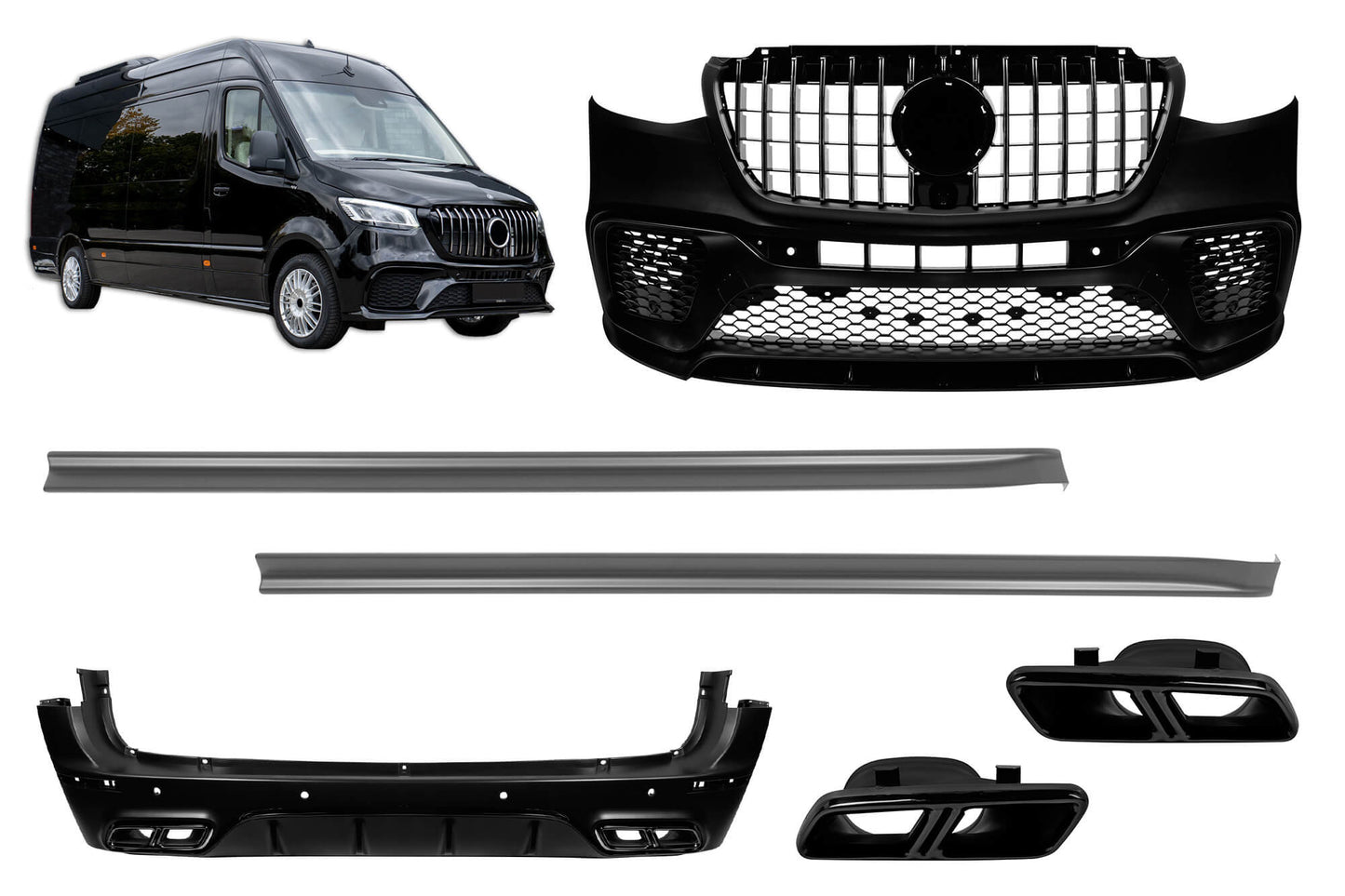 Tuning package compatible with Mercedes Sprinter W907 (post-2018)
