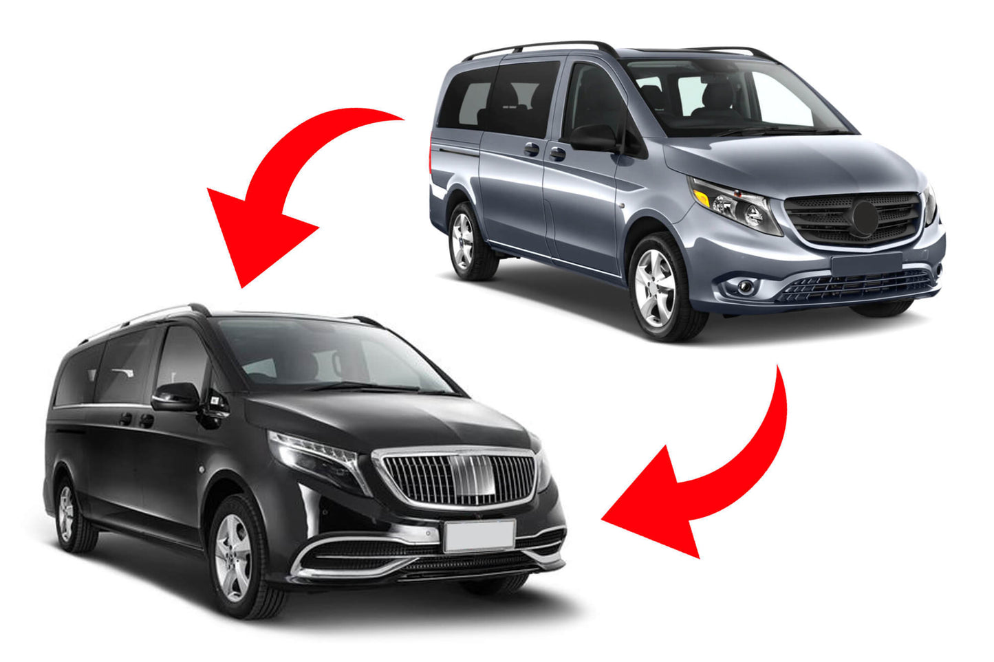 Pachet tuning compatibil cu Mercedes V-Class W447 (după 2014)