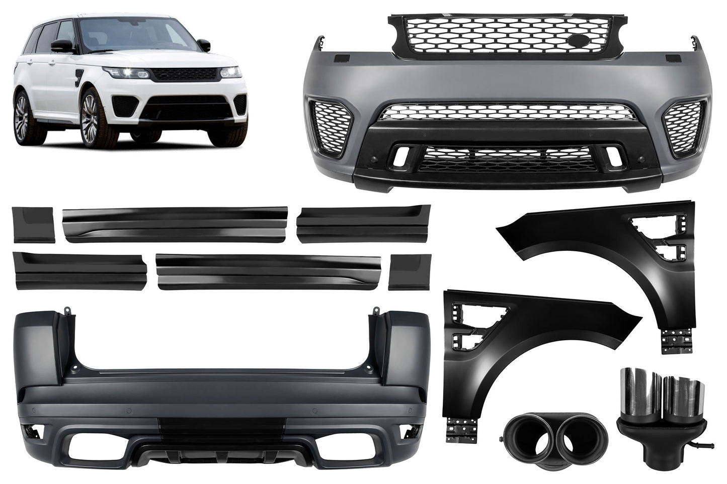 Tuning Pack cu praguri laterale, compatibil cu Range Rover Sport L494 (2013-2017)