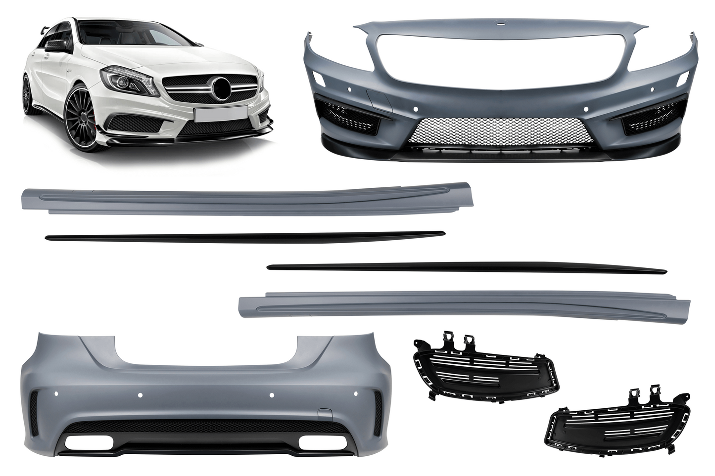 Pachet tuning tip 45 compatibil cu Mercedes A-Class W176 hatchback (2012-2018)