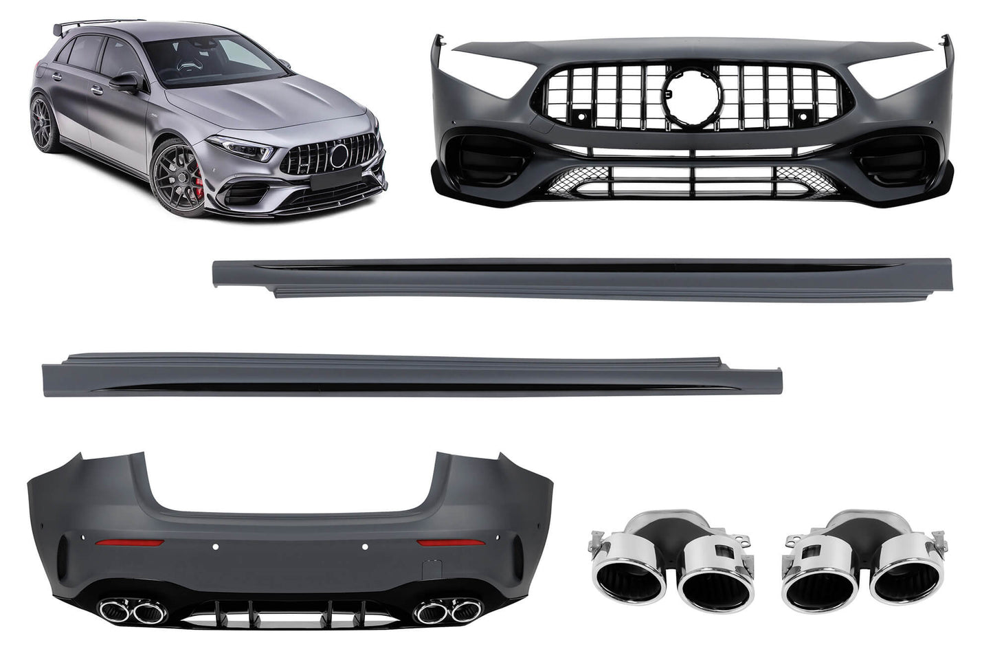 Pachet de tuning tip 45 compatibil cu Mercedes A-Class W177 hatchback (după 2018)