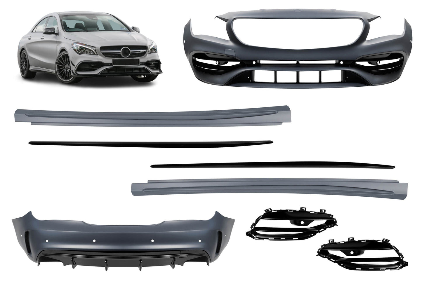 Pachet tuning tip 45 compatibil cu Mercedes CLA C117 (2016-2018)