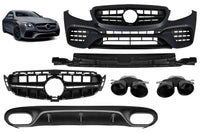 Pachet tuning tip 53 compatibil cu Mercedes E class C238 coupe, A238 cabrio (2017-2019), pentru modelul cu bara spate AMG sport