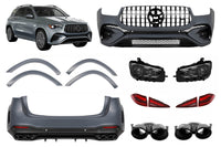 Tuning Pack tip 53 compatibil cu Mercedes GLE SUV W167 (după 2023), cu bară spate, faruri LED și stopuri LED
