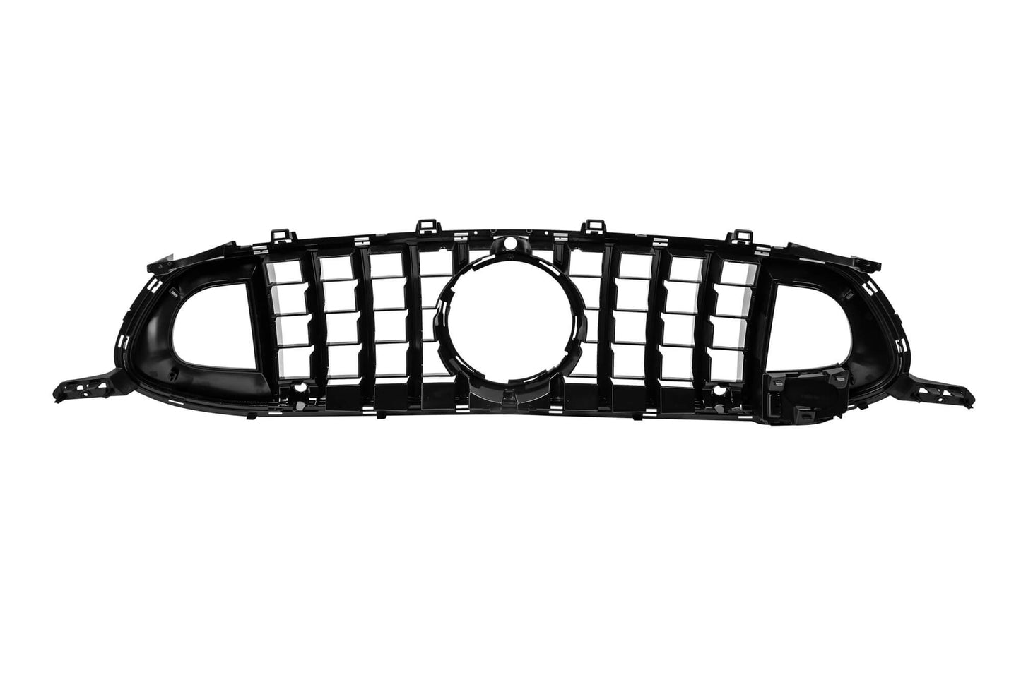 Pachet tuning tip 63 cu grilă negru lucios tip Brabus, cu linii roșii, compatibil cu Mercedes AMG GT X290 4 Door Coupe (după 2019)