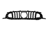 Pachet tuning tip 63 cu grilă negru lucios tip Brabus, cu linii roșii, compatibil cu Mercedes AMG GT X290 4 Door Coupe (după 2019)